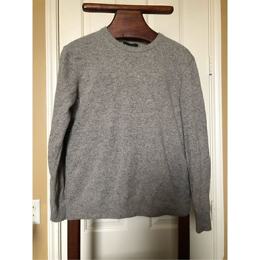EMI Maglia Gray 50% wool men sweater Made In Italy Size XL